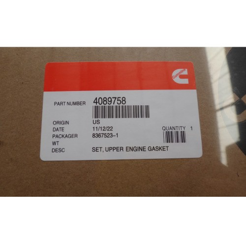 Supply 4089758 Cummins ISLE Engine Gasket Kit Upper And Lower, 4089758 Cummins ISLE Engine Gasket Kit Upper And Lower Factory Quotes, 4089758 Cummins ISLE Engine Gasket Kit Upper And Lower Producers OEM